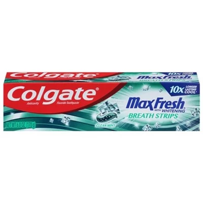 Colgate® Colgate Max Fresh With Whitening Toothpaste Clean Mint 6oz / 170g 3 Colgate® Colgate Max Fresh With Whitening Toothpaste Clean Mint 6oz / 170g