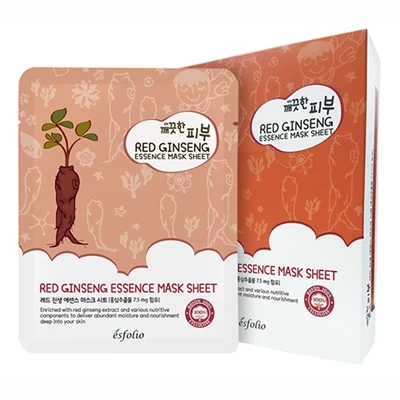 Esfolio Red Ginseng Essence Mask 10 Sheets 3 Esfolio Red Ginseng Essence Mask 10 Sheets