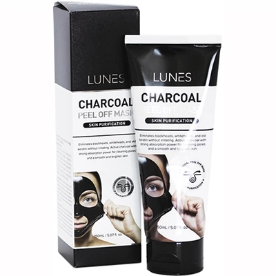 Lunes Charcoal Peel Off Mask 5.07oz / 150ml 3 Lunes Charcoal Peel Off Mask 5.07oz / 150ml