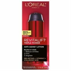 L'Oreal LOreal Revitalift Triple Power Anti Aging Lotion SPF 30 1.7oz / 50ml