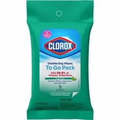 Clorox Disinfecting Wipes To Go Pack Fresh Scent 9 Wet Wipes 2.1oz / 58g