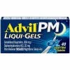 Advil® Advil PM Liqui Gels Pain Reliever Nighttime Sleep Aid 40 Liquid Filled Capsules -Discount Makeup Store M016743 2T