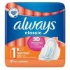 Always® Always Classic 3D Protection 1 Normal 10 Pads -Discount Makeup Store M259275 2T