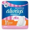 Always® Always Classic Sensitive 1 Normal 10 Pads 1 Always® Always Classic Sensitive 1 Normal 10 Pads -Discount Makeup Store M259367 2T