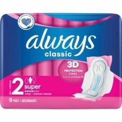 Always® Always Classic 3D Protection 2 Super 9 Pads