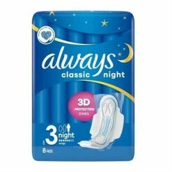 Always® Always Classic Night 3D Protection 3 Night 8 Pads