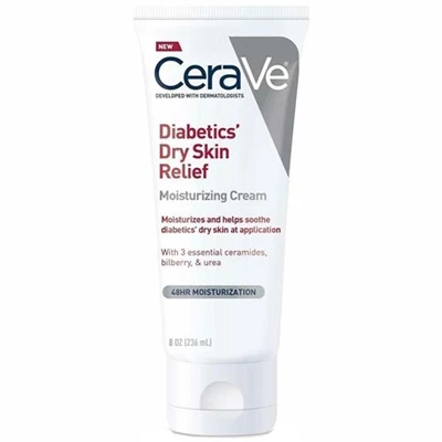 CeraVe Diabetics Dry Skin Relief Moisturizing Cream 8oz / 236ml 3 CeraVe Diabetics Dry Skin Relief Moisturizing Cream 8oz / 236ml