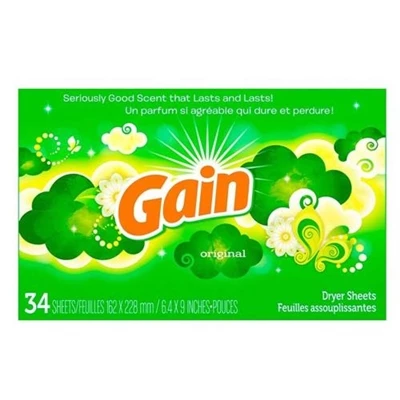 Gain® Gain Dryer Sheets Original 34 Sheets 3 Gain® Gain Dryer Sheets Original 34 Sheets
